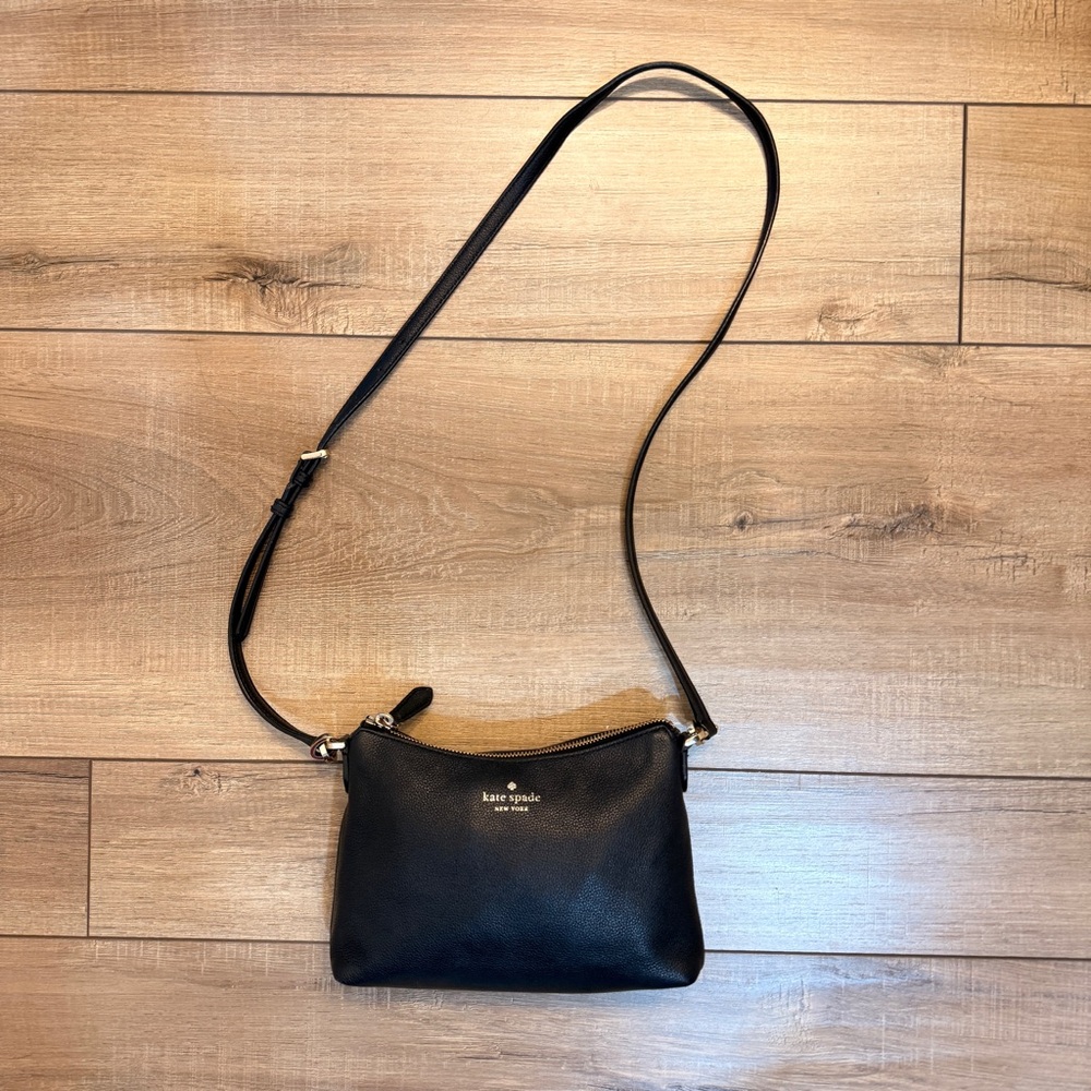 Kate Spade Black and Tan Crossbody Bag